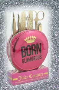 Juicy Couture 7 pc Nail Case Tweezer Cuticle Clip